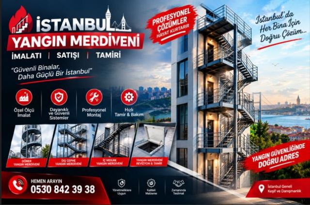 İstanbul Yangın Merdiveni İmalatı, Satışı ve Tamiri