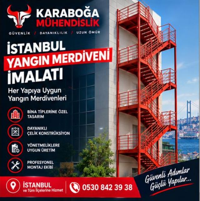 İstanbul Yangın Merdiveni İmalatı | Profesyonel Çözümler