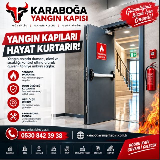 Sertifikalı Yangın Kapısı | Belgeli ve Güvenilir Yangın Kapıları