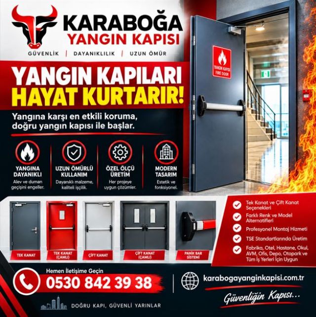 Yangın Kapıları | Modelleri, Çeşitleri ve Teknik Özellikleri