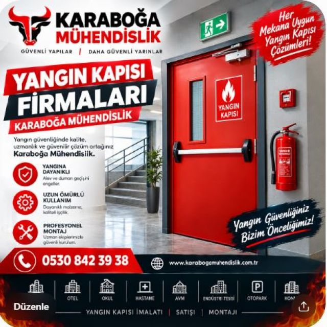 Yangın Kapısı Firmaları | Karaboğa Mühendislik